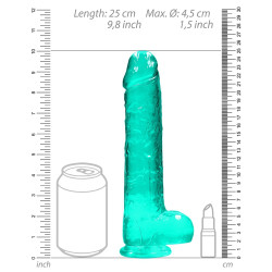 Real Rock Crystal Gode Crystal Clear 19 x 4.5cm Vert